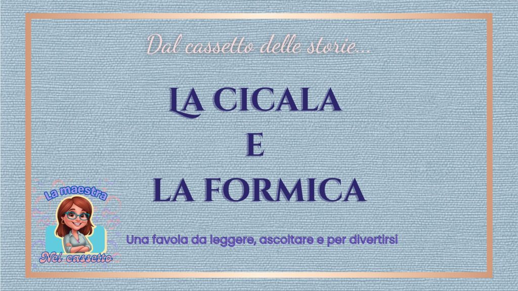 Favole inclusive: la cicala e la formica tra video, libro e&nbsp;ascolto